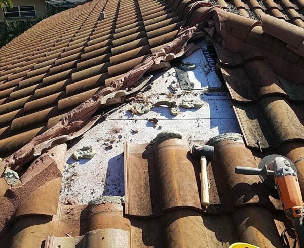 storm damage to tile roof in jacksonville fl